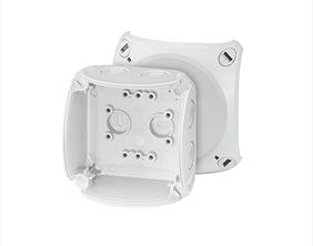 Hensel Grey Cable Junction Box - 93 x 93 x 62mm