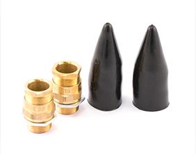 BICC Components A2 Brass Cable Glands C/W Brass Locknut