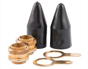 BICC Components SWA Indoor Brass BW Cable Glands Pack C/W Brass Locknut